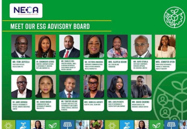 Femi Jaiyeola emerges chairman as NECA inaugurates ESG Advisory Board NECA