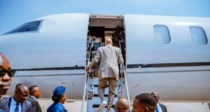 Shettima departs Abuja to represent Tinubu at AU summit in Ethiopia Shettima