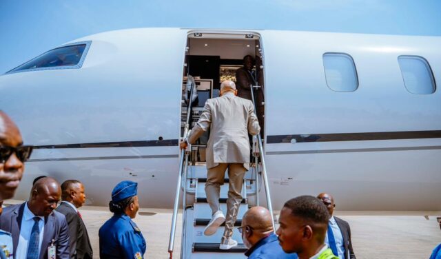 Shettima departs Abuja to represent Tinubu at AU summit in Ethiopia Shettima