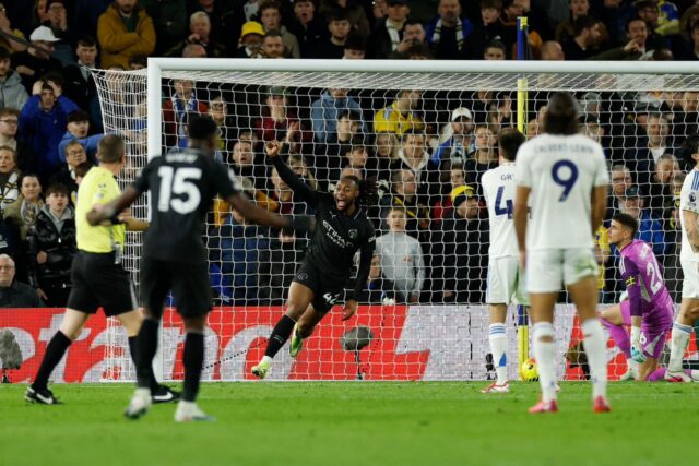 EPL: Man City beat Leeds to close on Arsenal as Liverpool hit five Leeds