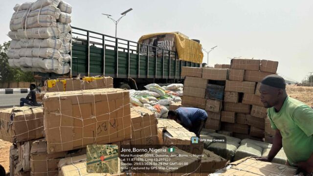 Troops intercept vehicle conveying terrorist logistics in Borno