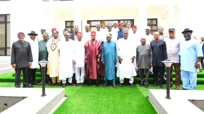 Tinubu and governors Tinubu