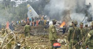 66 dead, over 50 injured as military plane crashes in Colombia Military