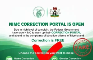 NIMC warns Nigerians against fake ‘free NIN correction’ portal
