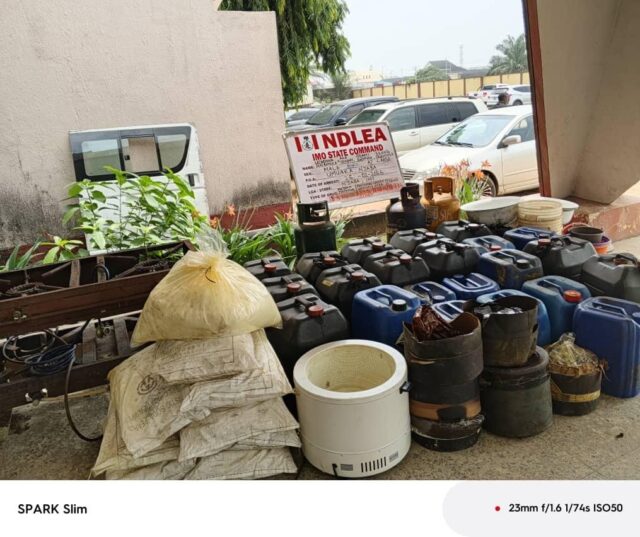 NDLEA uncovers clandestine drug factory hidden in Imo village
