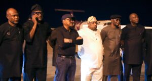 Wike receives Senator Mbigi’s remains at Abuja airport