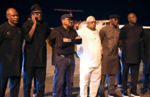 Wike receives Senator Mbigi’s remains at Abuja airport