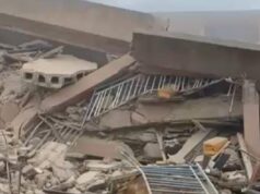 Students, teachers escape as four-storey school building collapses in Lagos