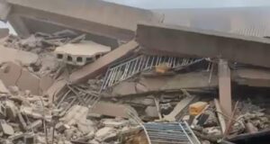 Students, teachers escape as four-storey school building collapses in Lagos