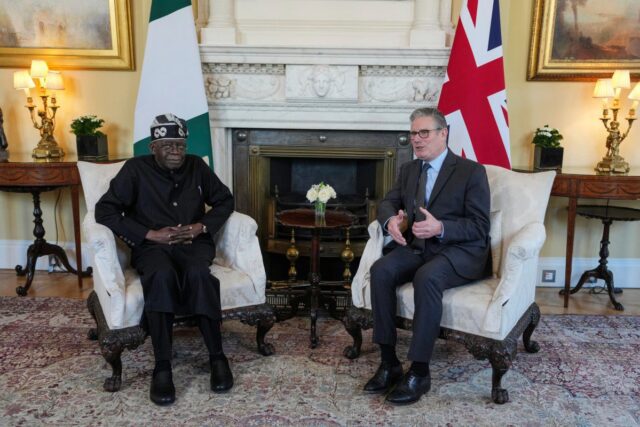 Tinubu, Starmer meet in London for bilateral talks Tinubu