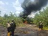 Navy destroys illegal crude oil storage site in Rivers