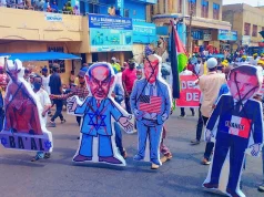 PHOTOS: Shi’ites stage pro-Iran protest at Abuja National Mosque