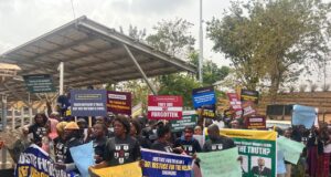 Wives of abducted Ebonyi engineers protest in Abuja after four years