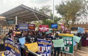 Wives of abducted Ebonyi engineers protest in Abuja after four years