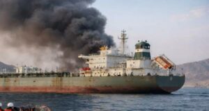 Iran missile strikes on US oil tanker in Persian Gulf