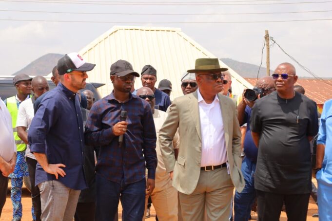 Wike inspecting projects in Abuja Wike