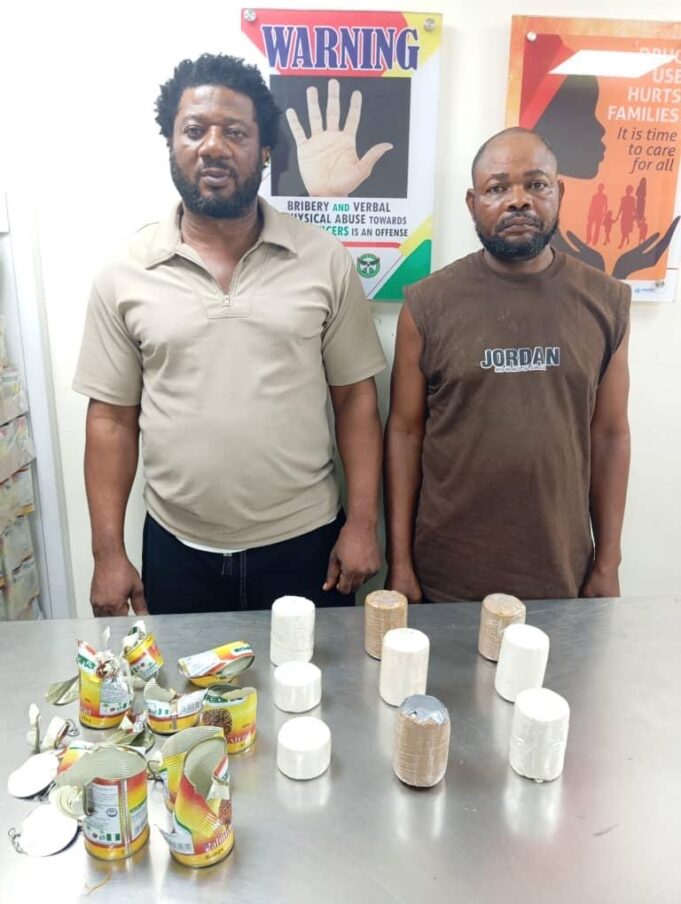 NDLEA uncovers UK-bound cocaine in palm kernel oil cans, nabs kingpin in Lagos NDLEA