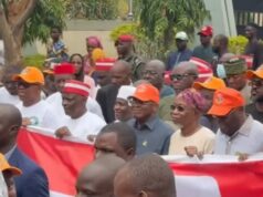 ADC crisis: Atiku, Kwankwaso, Obi, others protest at INEC headquarters ADC