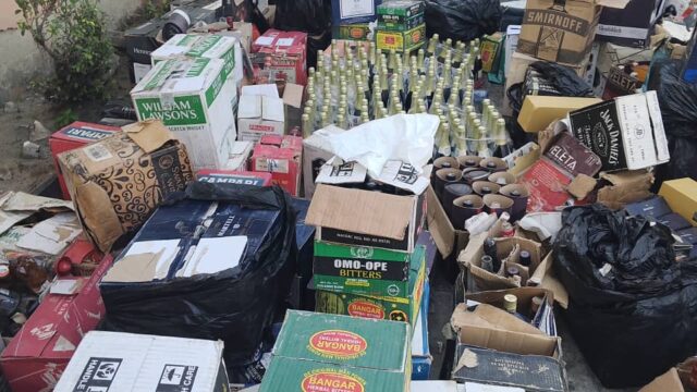 NAFDAC seizes N350m fake alcohol, shuts illegal factories In Lagos