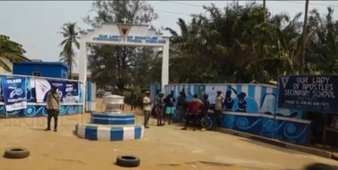 30 students, teacher hospitalised after gas leakage in Ogun school Students