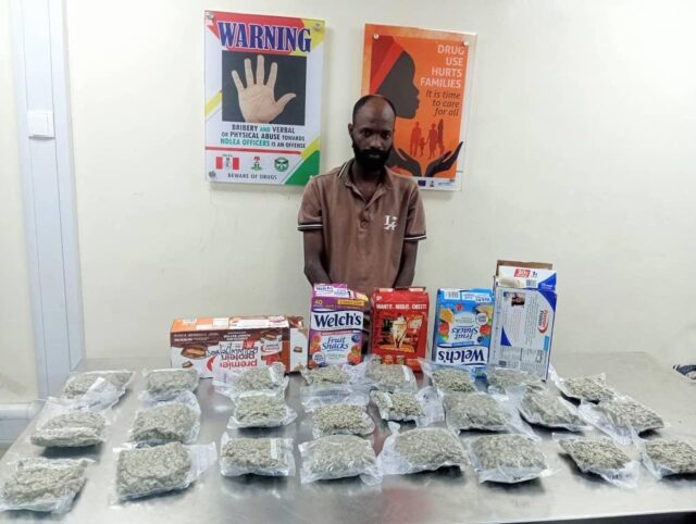 NDLEA intercepts imported drugs hidden in snacks, arrests fashion designer in Lagos NDLEA