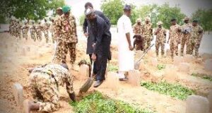 General Braimah, other fallen soldiers buried in Maiduguri