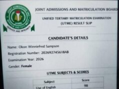 JAMB debunks viral claim of 394 UTME score, labels result slip fake