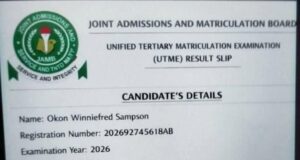 JAMB debunks viral claim of 394 UTME score, labels result slip fake