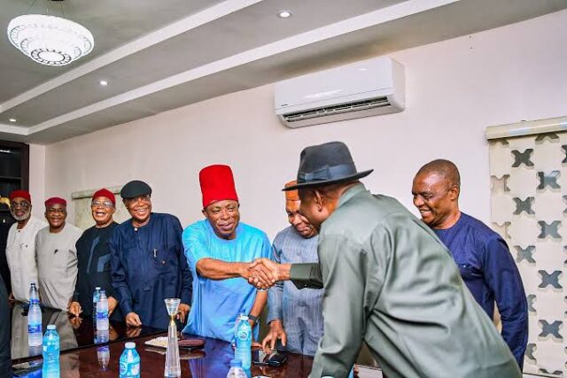 Peter Obi, Igbo leaders hold closed-door meeting with Jonathan in Abuja