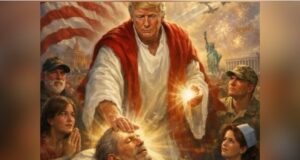 Trump posts AI image of himself as Jesus amid feud with Pope Leo