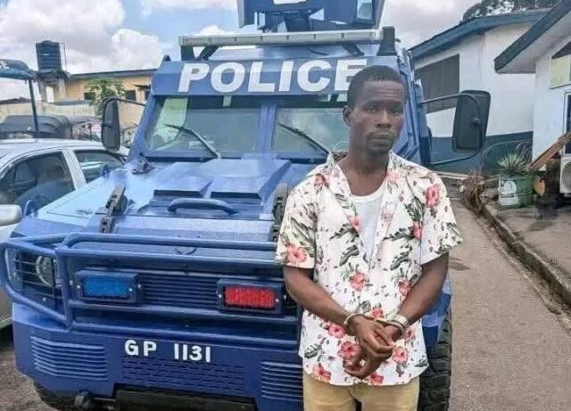Man arrested for stealing Ghana police armoured vehicle
