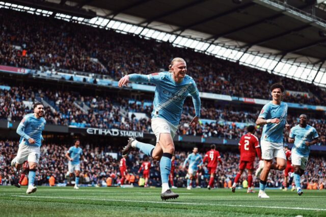 Haaland nets hat-trick as Man City demolish Liverpool in FA Cup Haaland