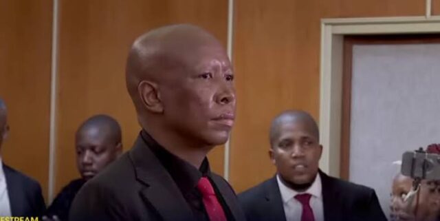 Malema jailed five years over rally gunfire
