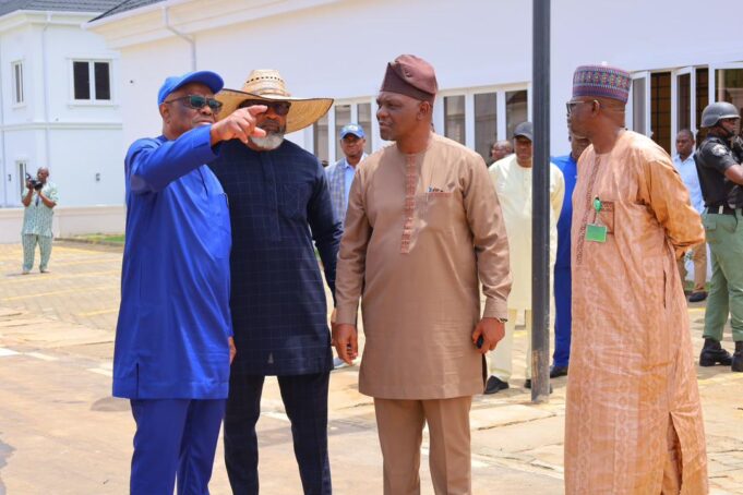 Wike inspecting projects in Abuja Wike