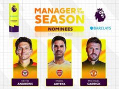 Arteta, Guardiola, Carrick nominated for Premier League manager of the season award Premier League