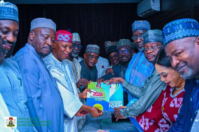Gov Yusuf submits APC nomination form for 2027 Kano governorship race