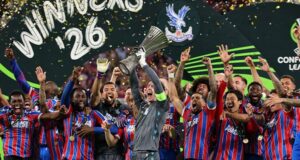 Crystal Palace beat Rayo Vallecano to win first European trophy Palace