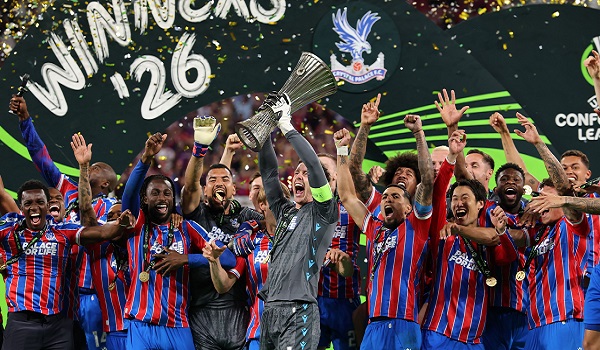 Crystal Palace beat Rayo Vallecano to win first European trophy Palace