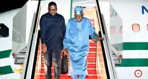 Tinubu returns to Lagos after France, Kenya, Rwanda diplomatic tour