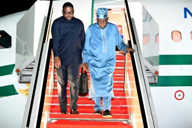 Tinubu returns to Lagos after France, Kenya, Rwanda diplomatic tour