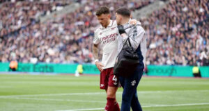 Arsenal’s White to miss rest of season with knee injury White