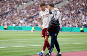 Arsenal’s White to miss rest of season with knee injury White