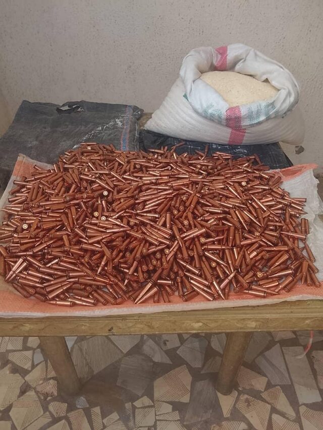 NDLEA seizes ammunition hidden in garri Ammunition