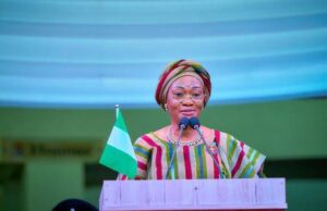 First Lady inaugurates ICT centre at EKSU, rewards best graduates
