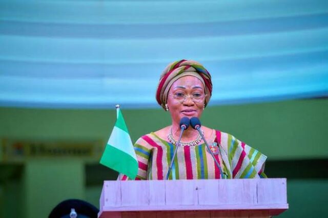 First Lady inaugurates ICT centre at EKSU, rewards best graduates