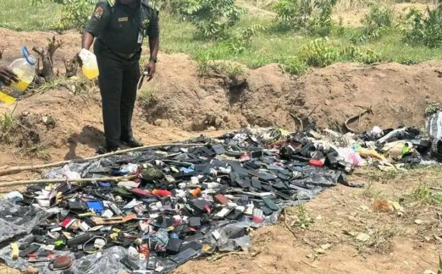 NCoS destroys confiscated contraband to boost custodial security