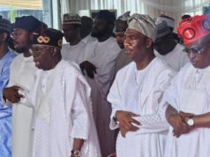 Tinubu observes Eid prayers in Lagos