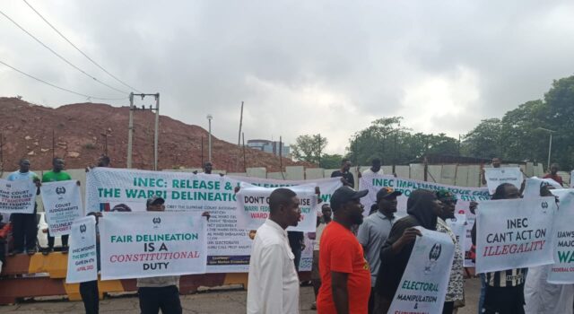 Ijaw group storms INEC HQ over unimplemented Warri delineation