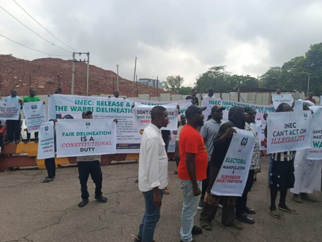 Ijaw group storms INEC HQ over unimplemented Warri delineation