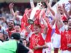 Arsenal lift Premier League trophy as Tottenham survive relegation Arsenal
